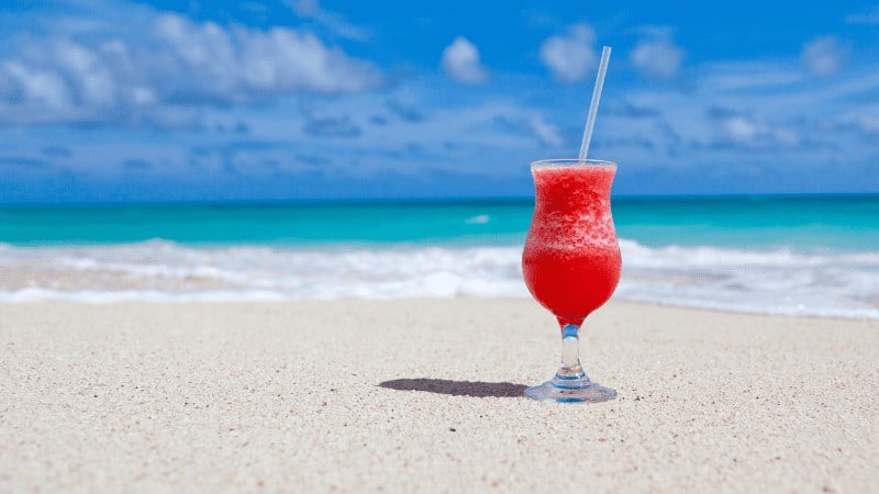 Kahana Village - A Glass of Drink with Beach View