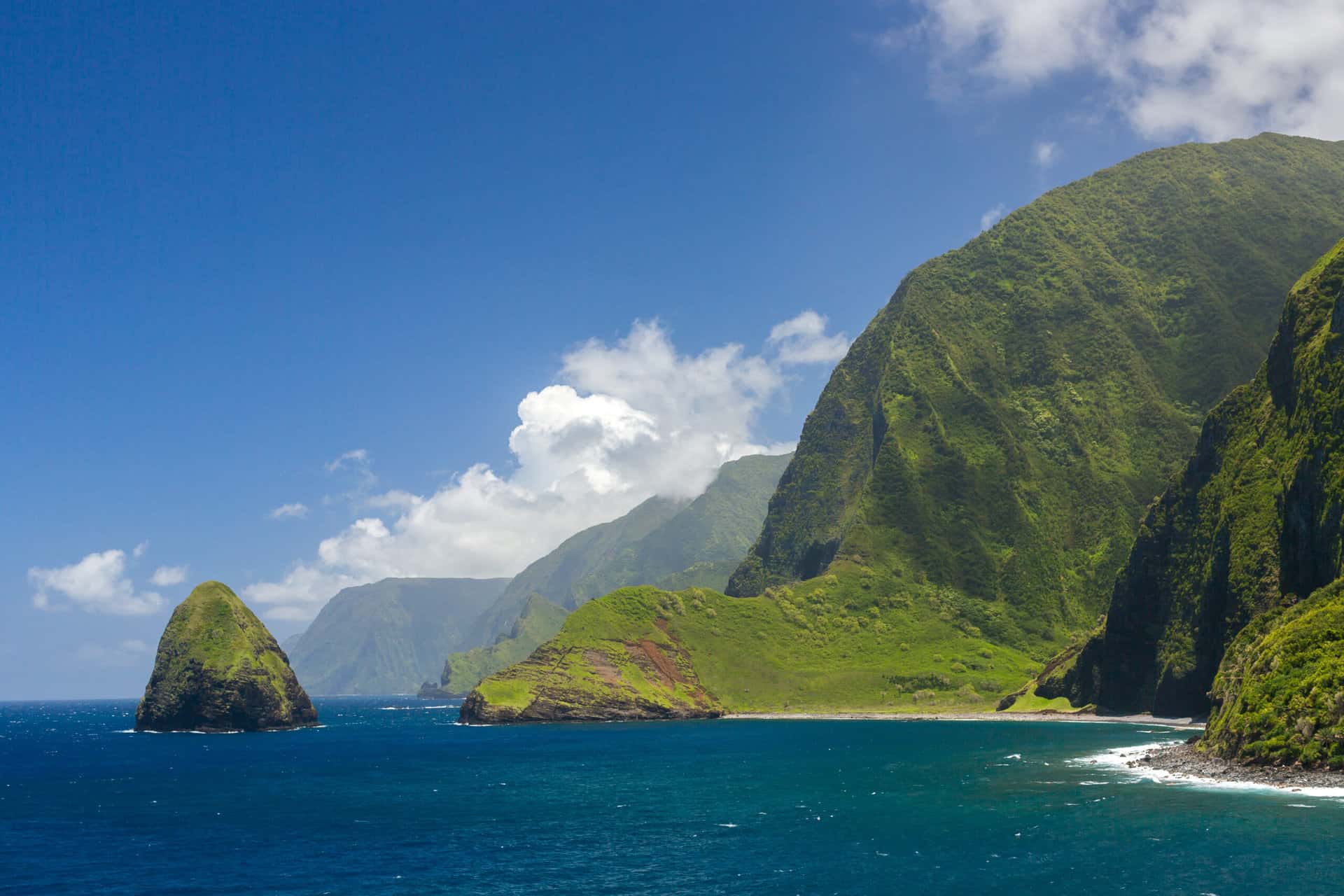 The Tallest Sea Cliffs of Molokai, Hawaii