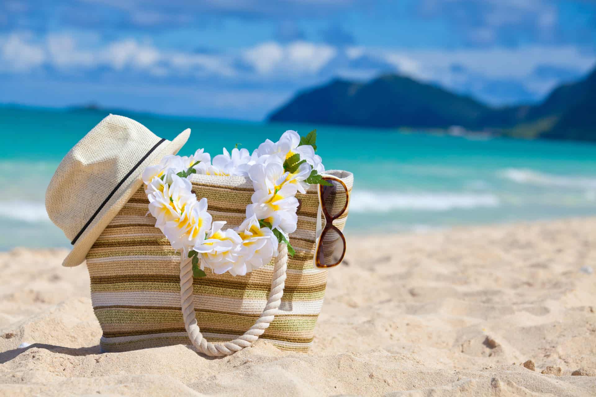 Shopping - Oceanview with Hat, Bag and Sunglass