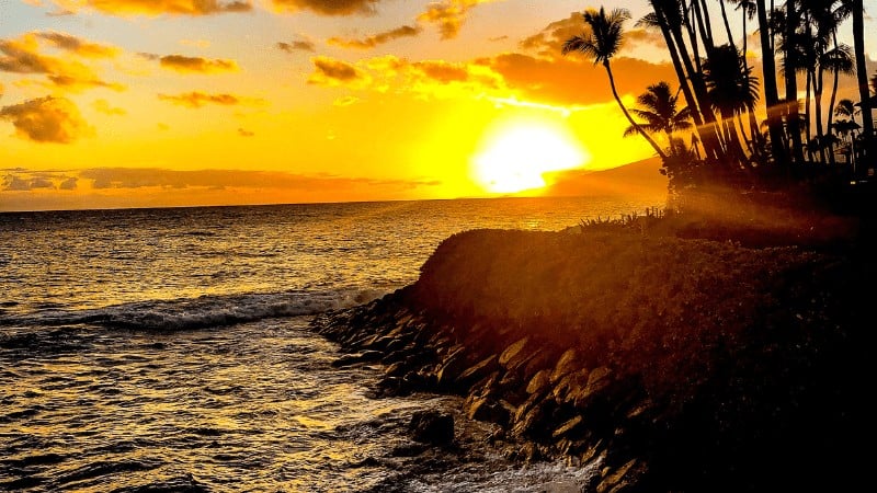 Maui Vacation Rental - Beach Sunset